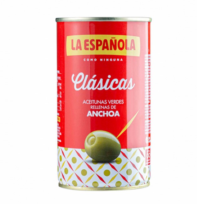 Aceitunas rellenas de anchoas La Española (150 g / 5.2 oz)